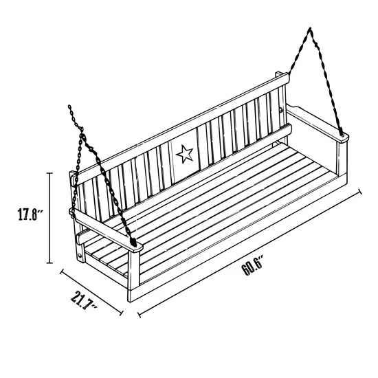 5' Porch Swing - Image 3
