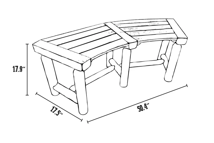 Aspen Curved Bench - Image 4