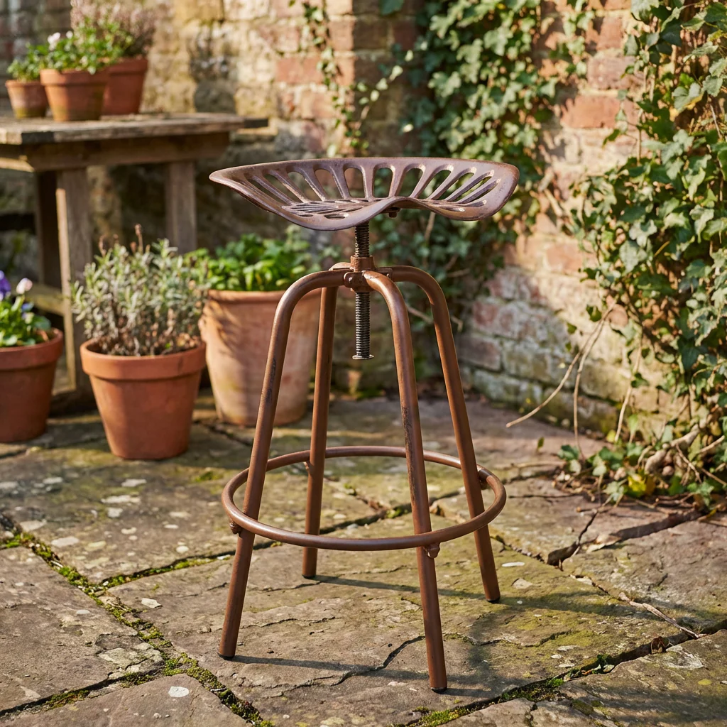 Bronze Tractor Stool