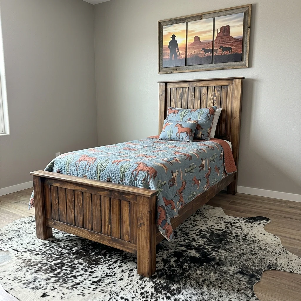 Cattle Drive Twin Bed