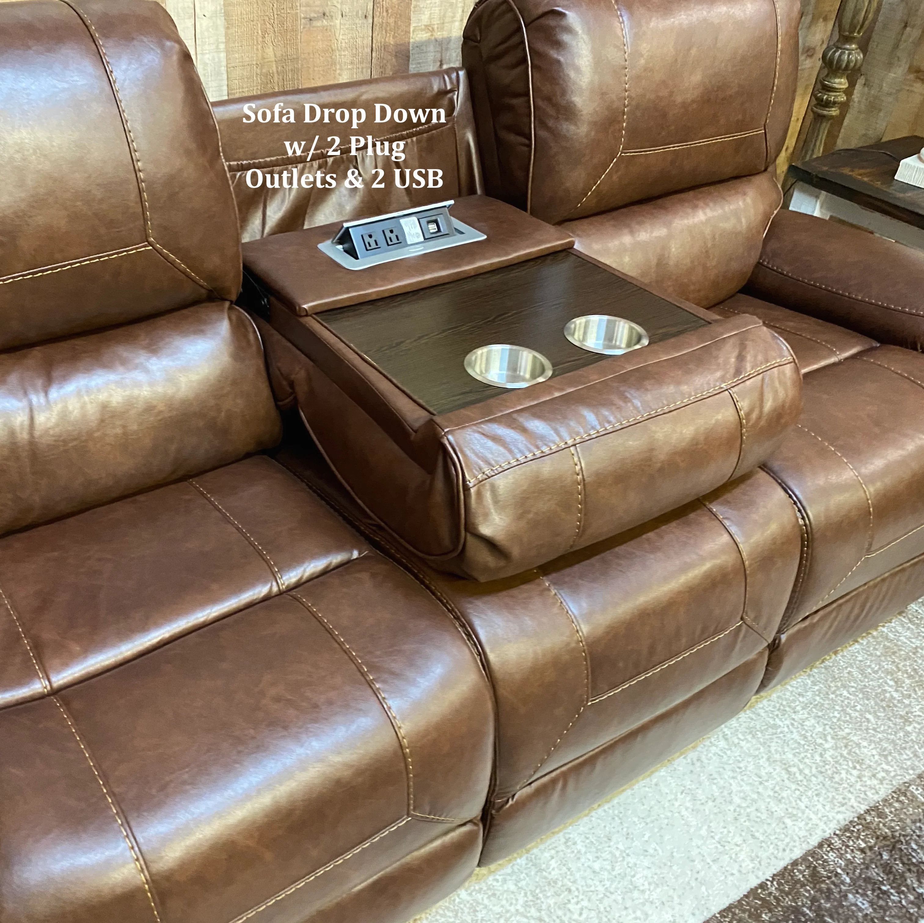 GunBarrel Reclining Sofa Set - Image 4
