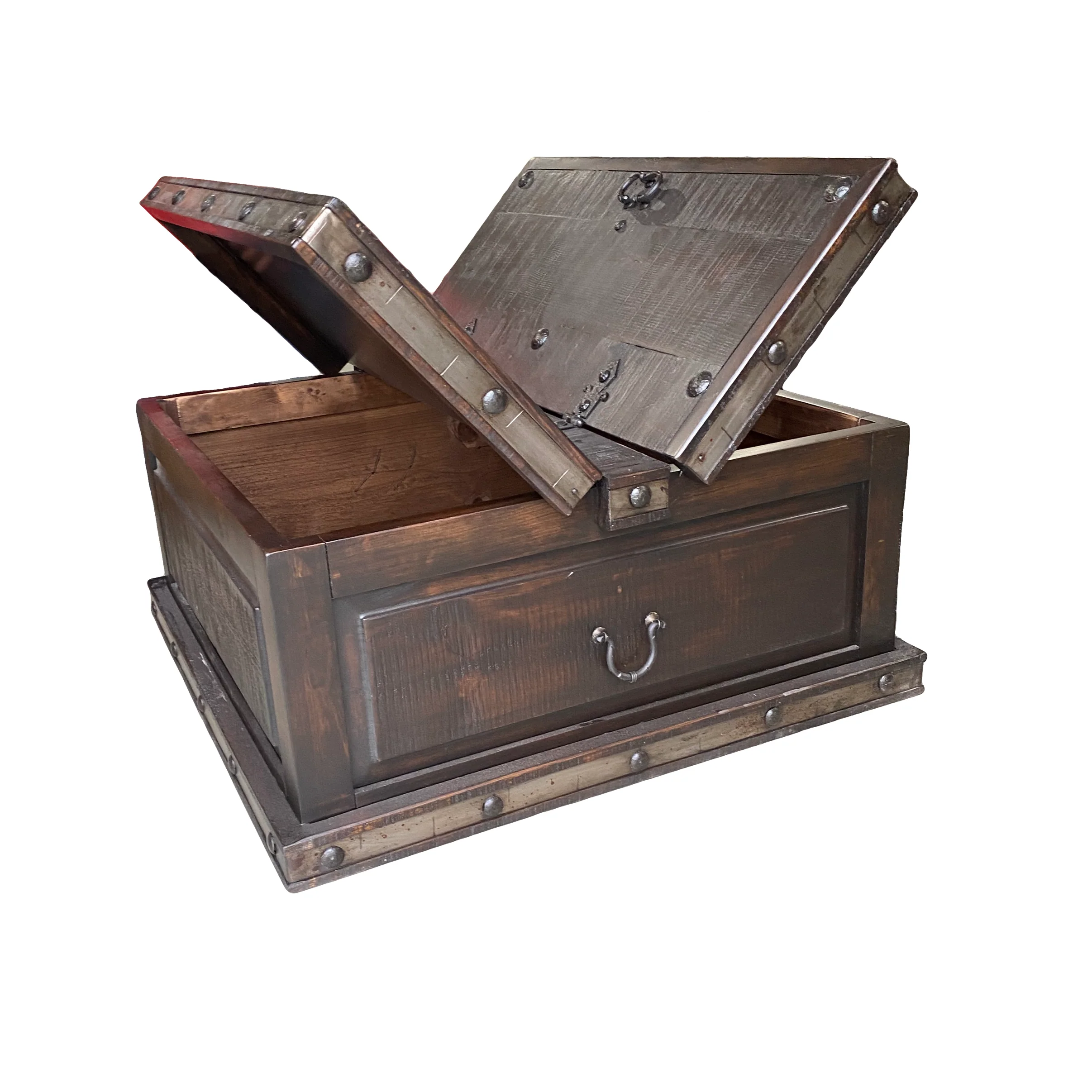 Cortez Trunk Coffee Table Set - Image 4