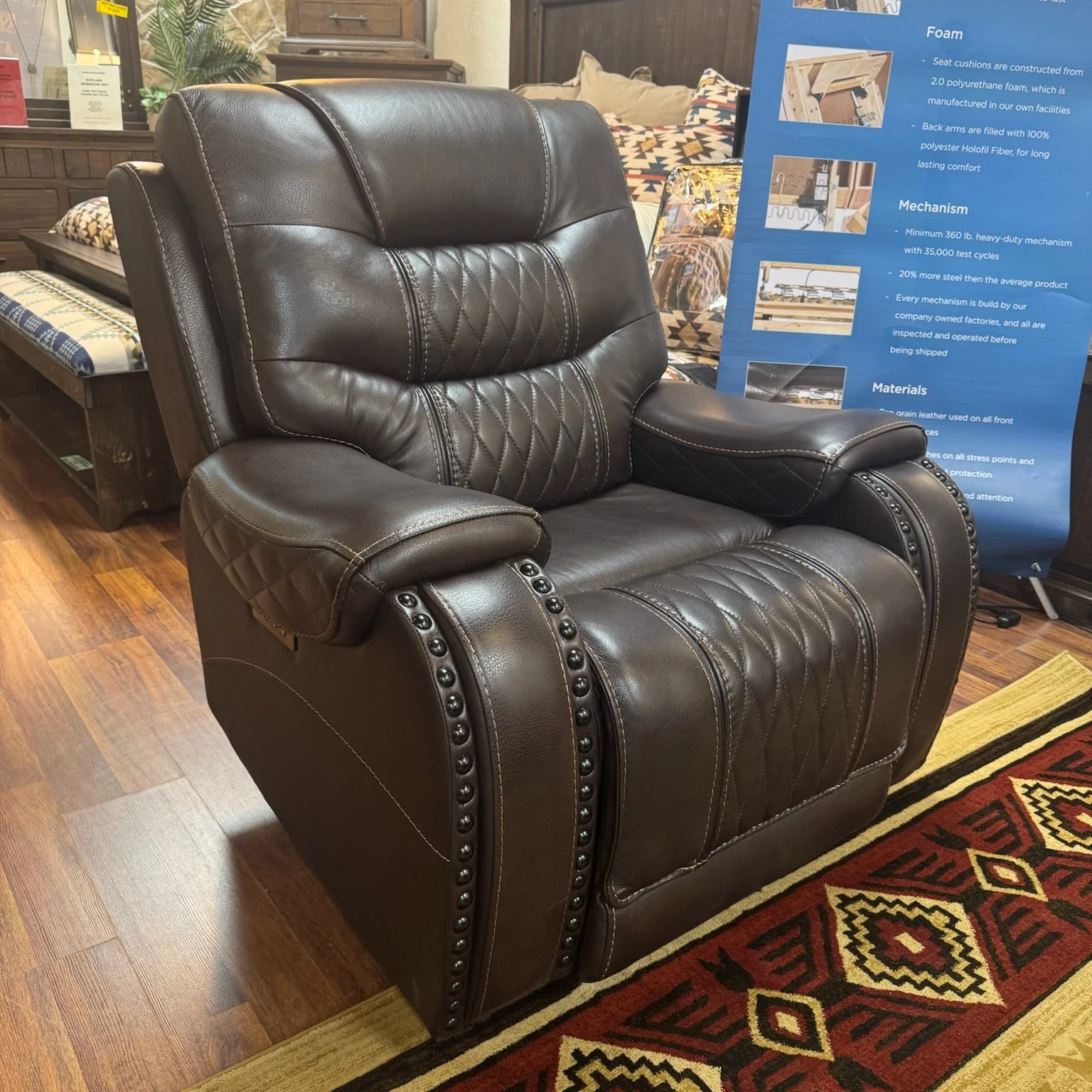 Maverick Leather Recliner - Image 3