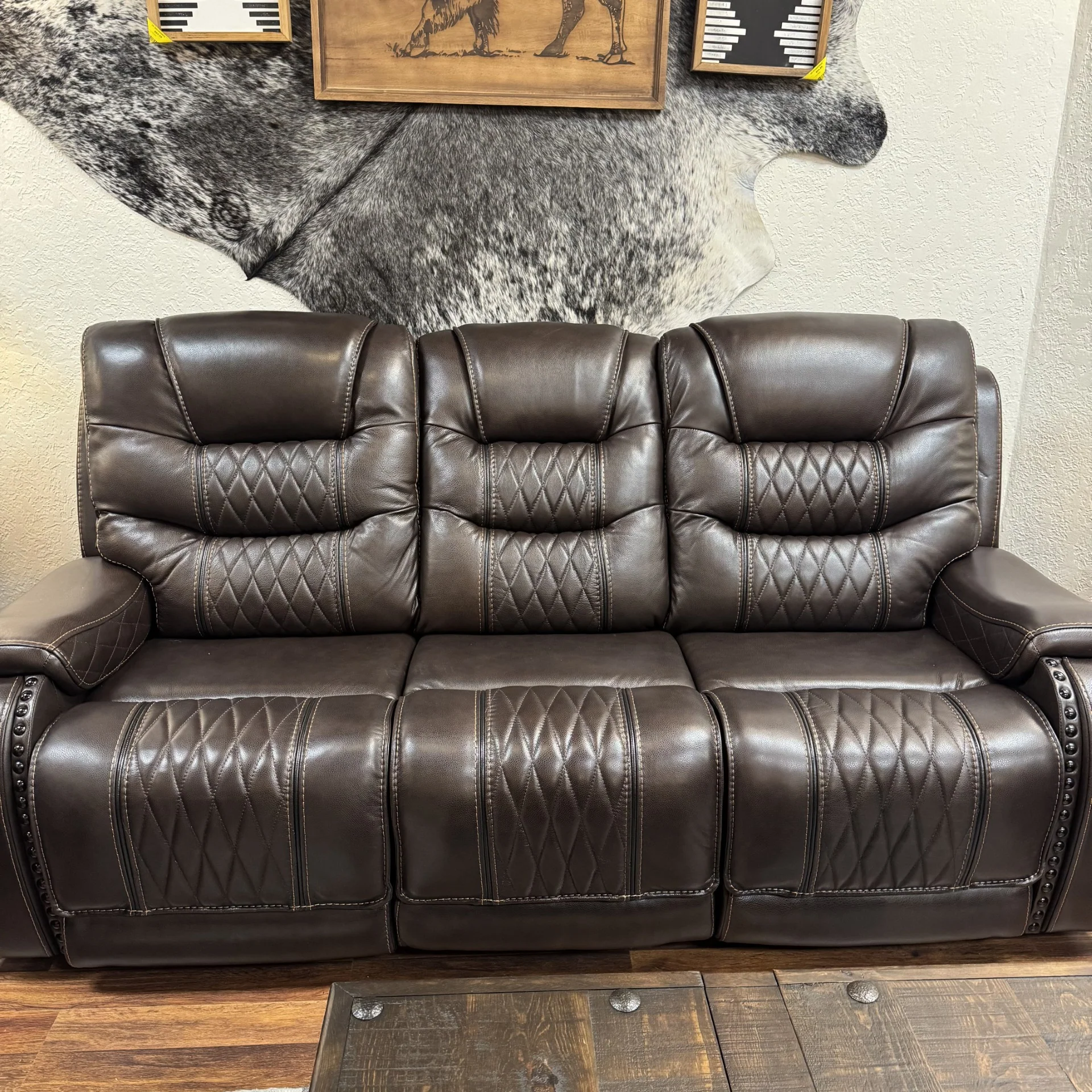 Maverick Power Leather Sofa Set - Image 3
