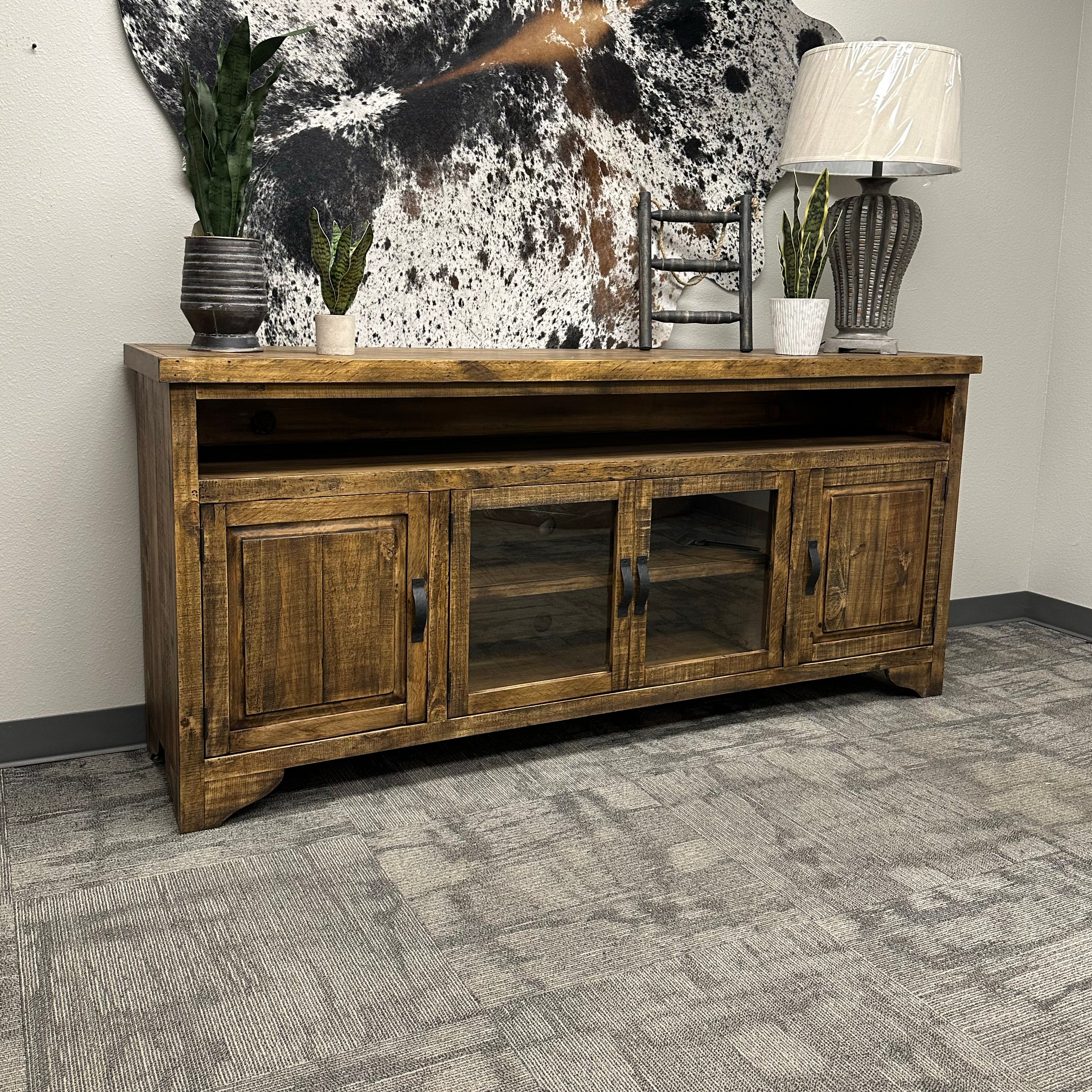Modern Rustic 80" TV Stand - Image 3