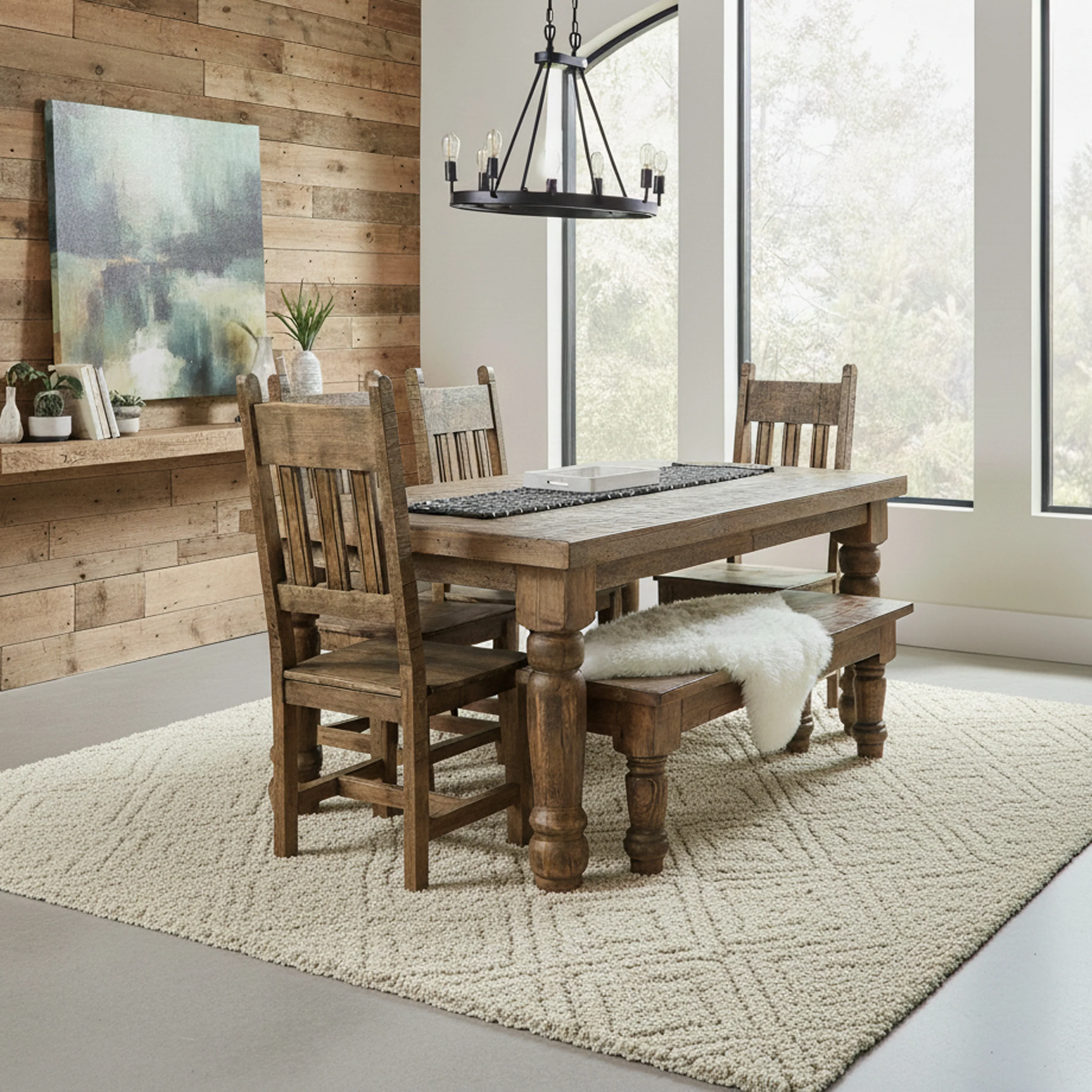 Modern Rustic Dining Set