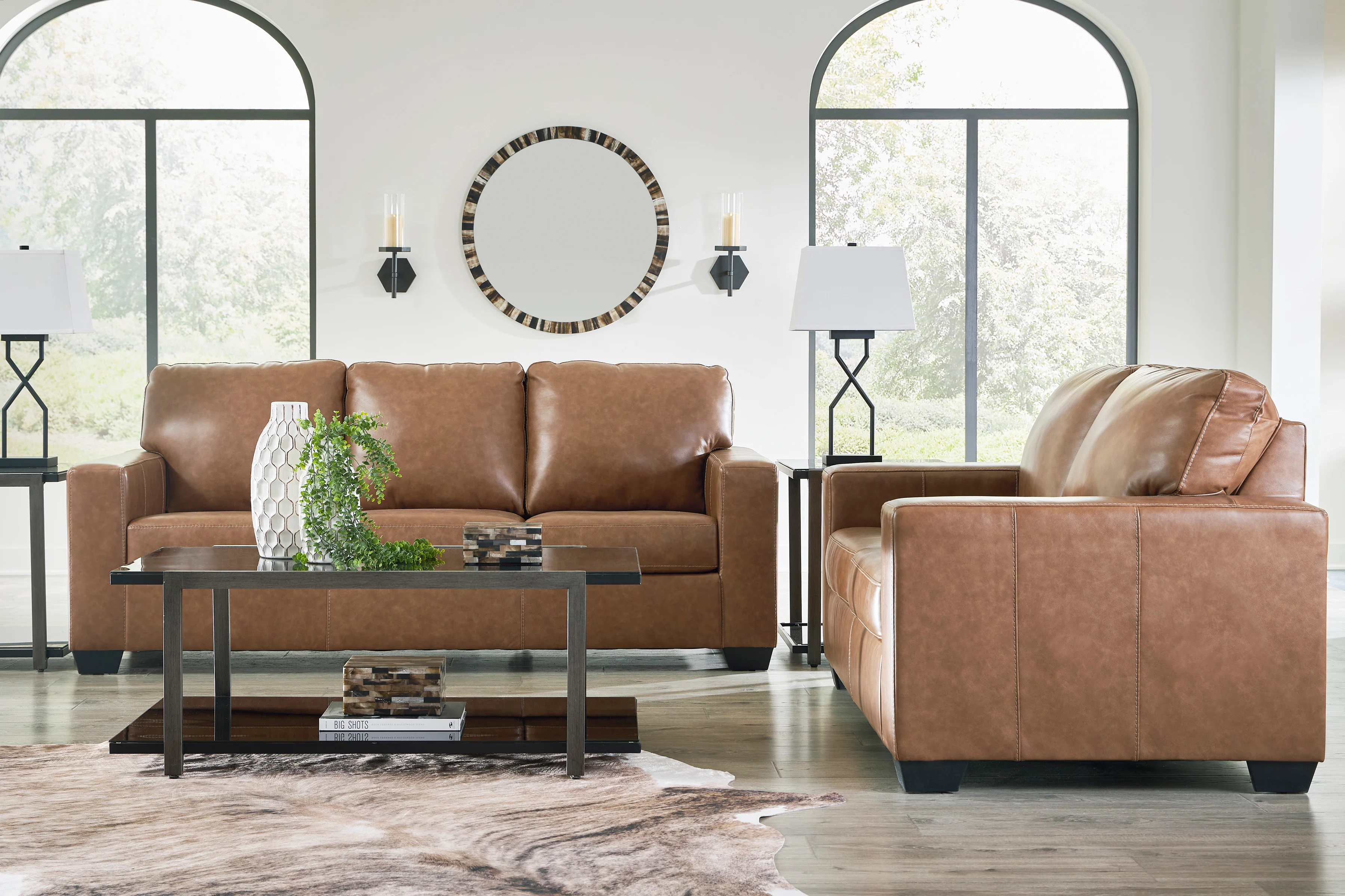 Sienna Leather Sofa Set - Image 7