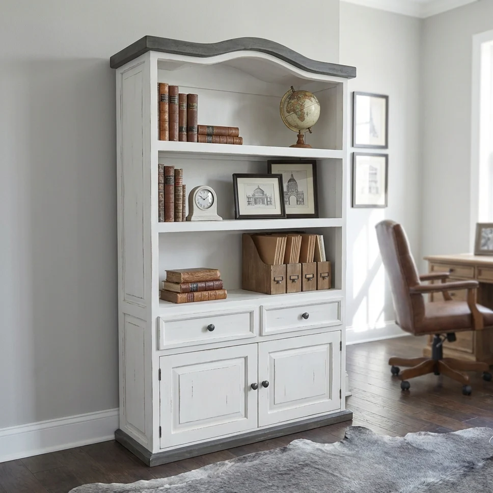 Slate 2 Door Bookcase