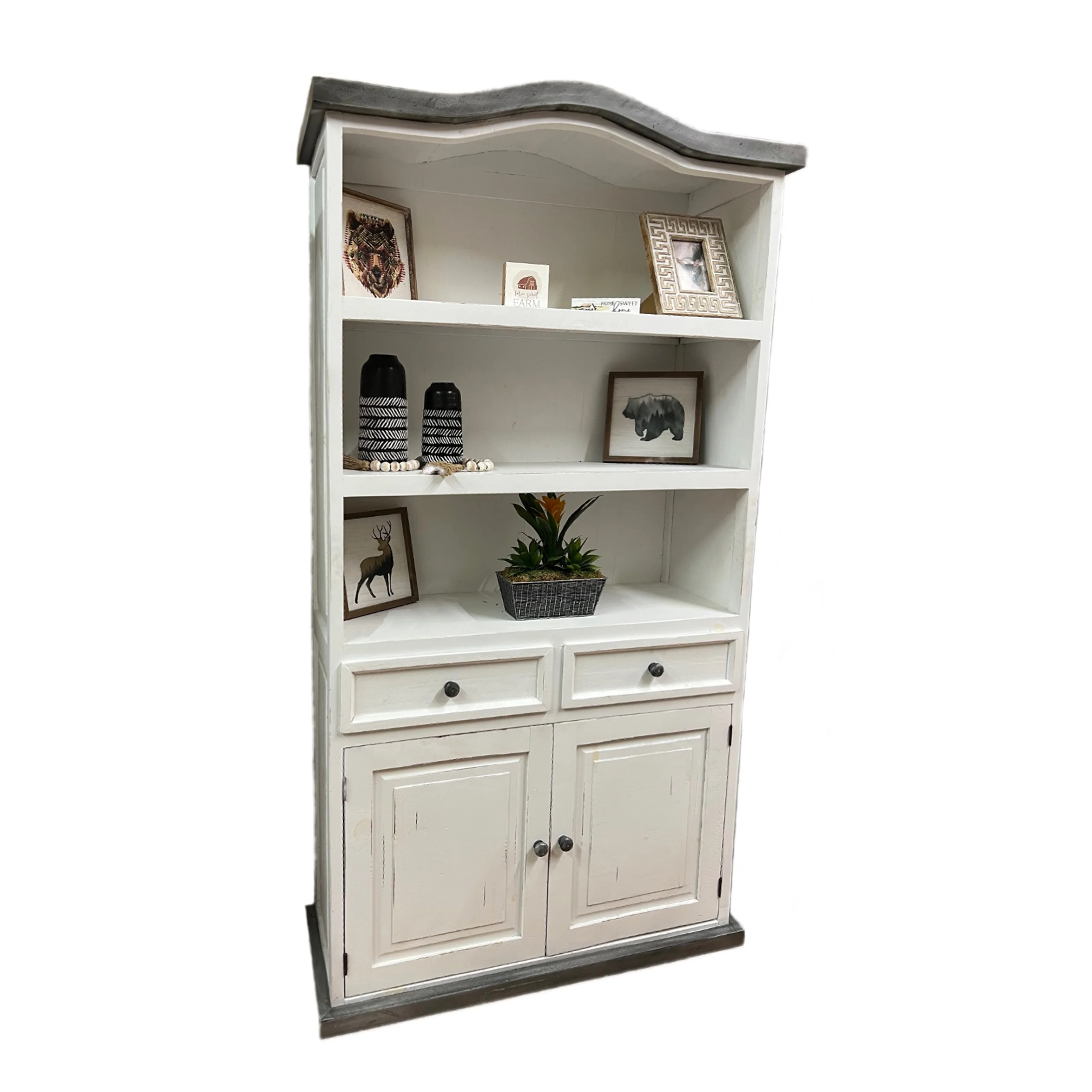 Slate 2 Door Bookcase - Image 2