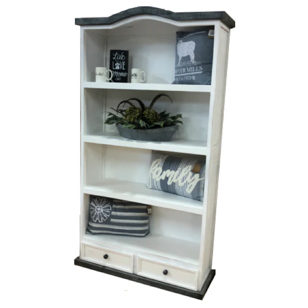 Slate 2 Drawer Bookcase