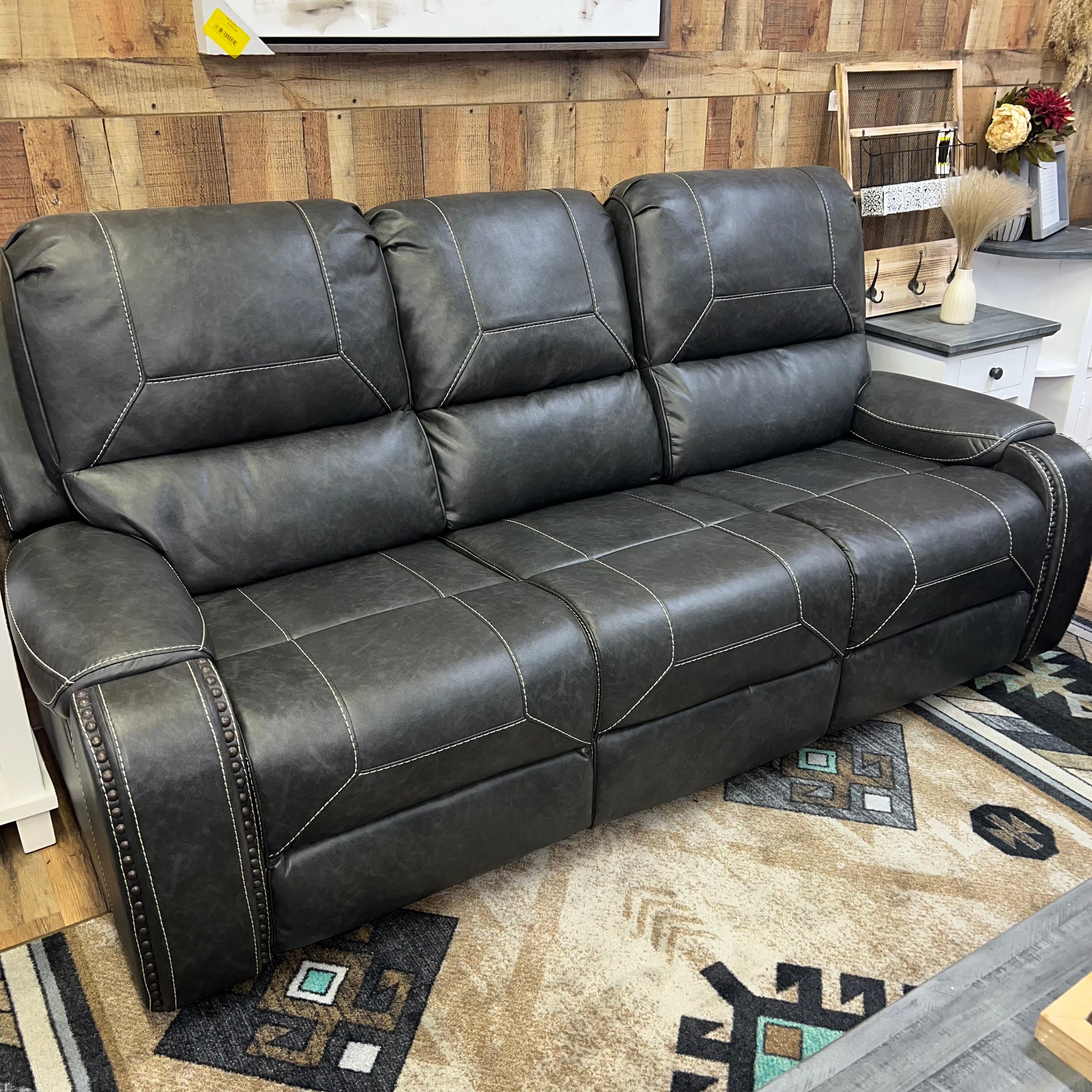 Steel Manual Reclining Sofa - Image 3