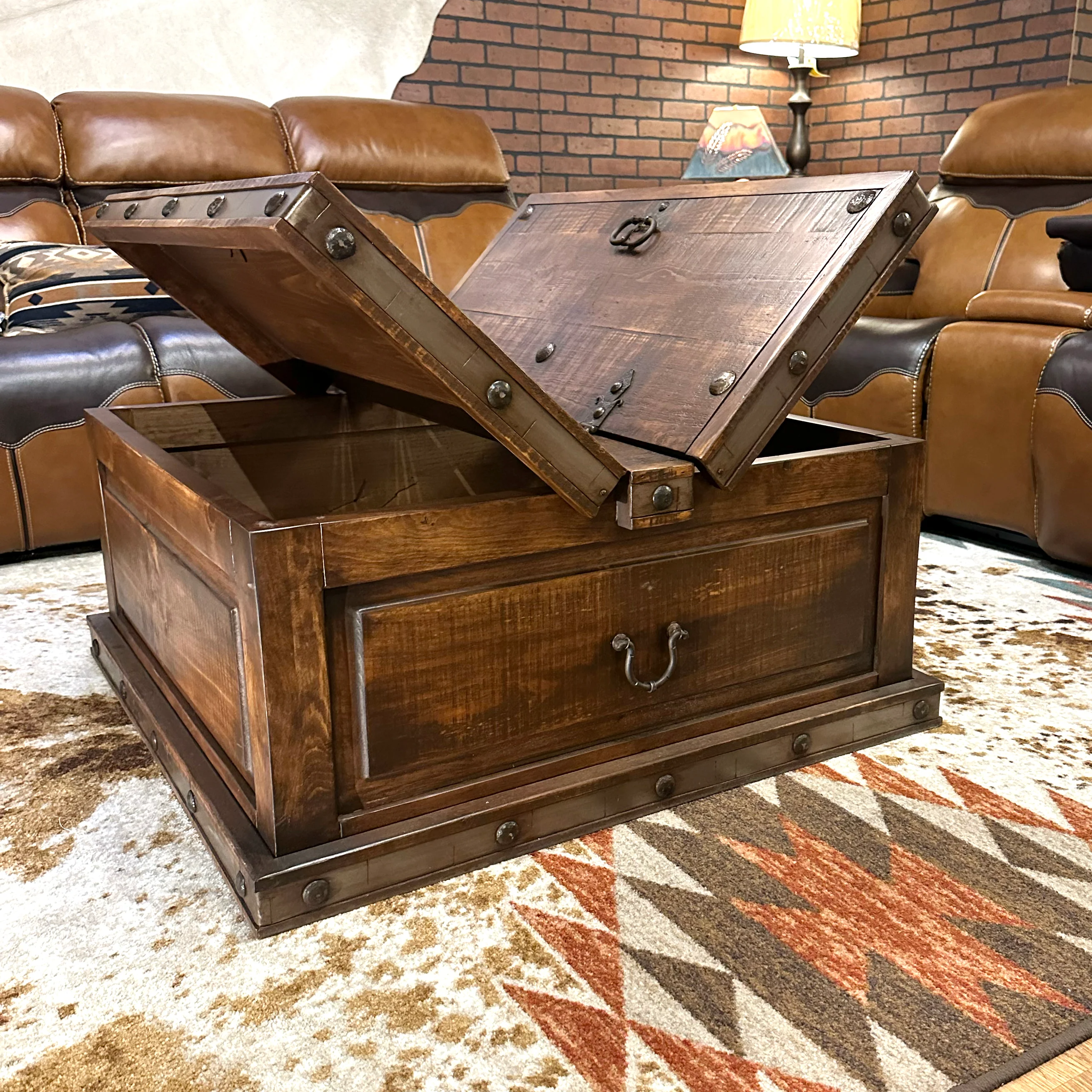 Taos Trunk Coffee Table Set - Image 3