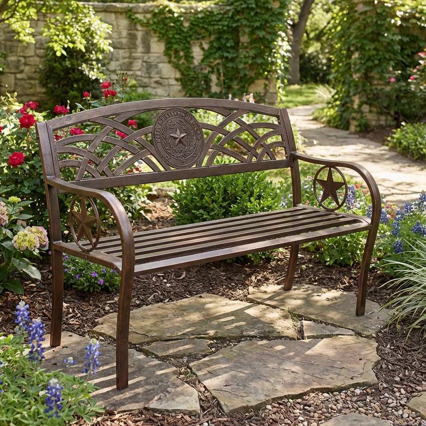 Texas State Seal Bench