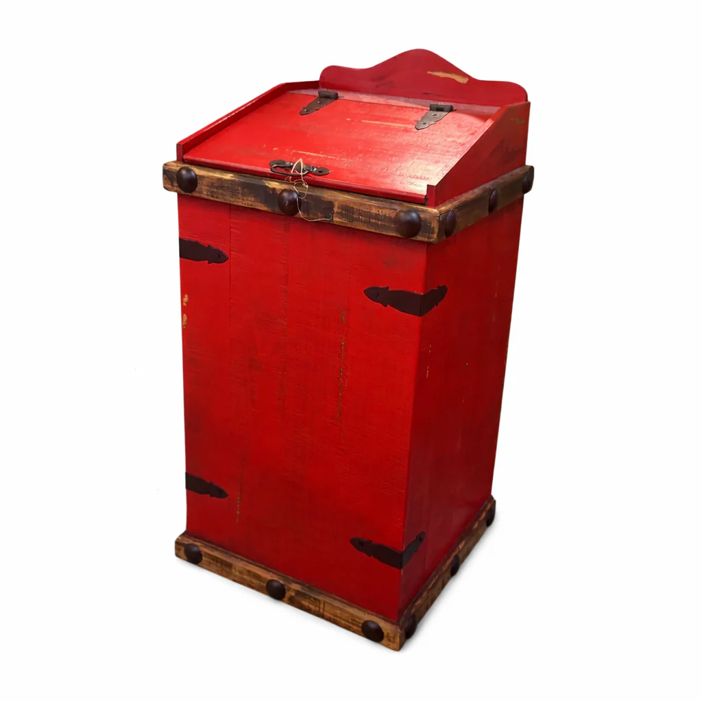 True Red Trash Can - Image 3